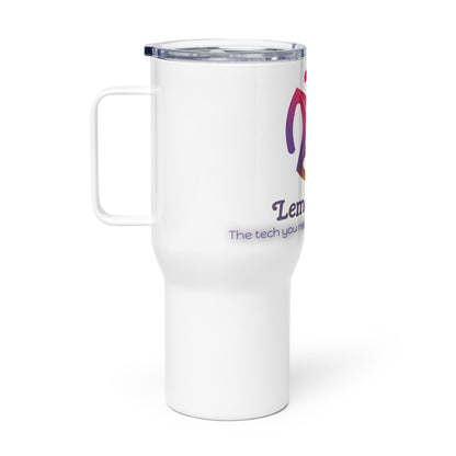 Travel mug with a handle